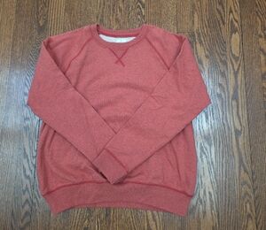 J. Crew Kids' Crewneck Sweatshirt in French Terry - Heather Red Sand NWT